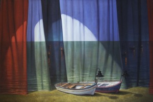 Le lampare - 2015 - olio su tela - 80 x 120 cm