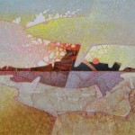 Lovi, Strano profilo, tecnica mista su tavola