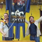 Porta Romana_Stefano Meacci e Francesco Buccelletti con il Palio