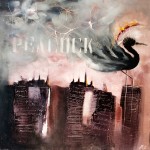 Motto, 'Peacock', tecnica mista su tela, cm 60 x 60