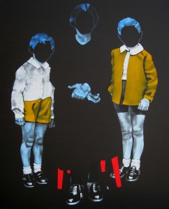 Caciagli, acrilico su tela, cm 120 x 100 (mostra THE FAMILY - Cecina)