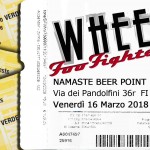 WHELLS Foo Fighters tribute live Namaste Beer Point Firenze 16.3.18
