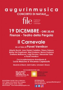 locandina Il Carnevale - Auguri in Musica - 19 dic Teatro della Pergola