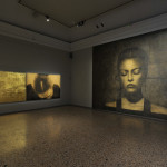 Veduta della mostra Omar Galliani. Diacronica. Il tempo sospeso, Palazzo Reale, Milano, 2023, Ph. Luca Trascinelli (1)